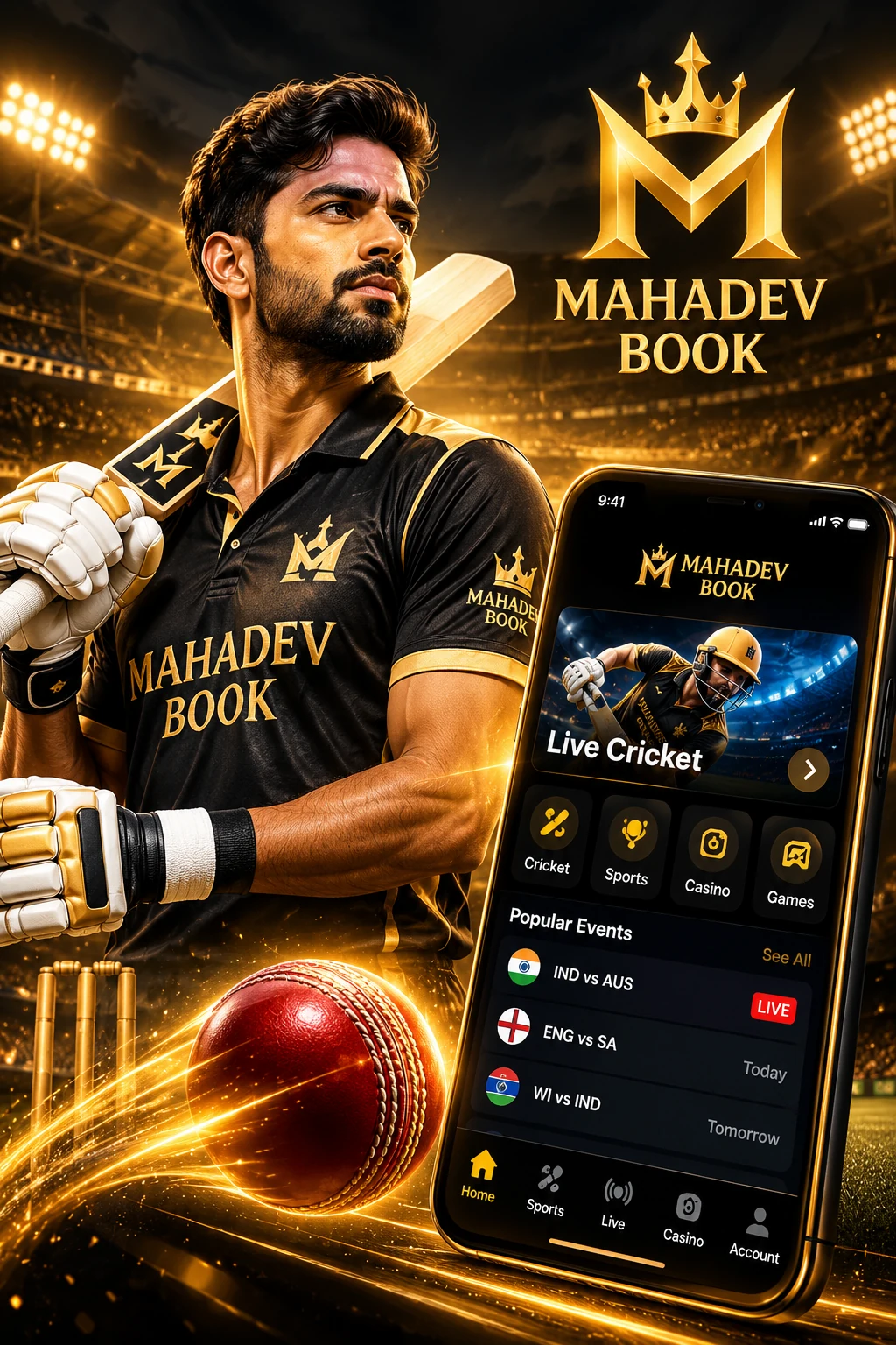 Online Cricket ID with Mahadev Book for IPL, T20 and live cricket access